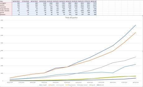 grafico ammalati coronavirus